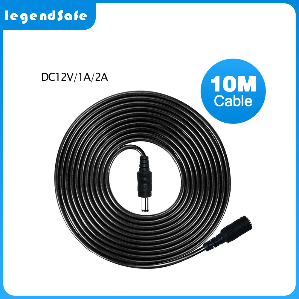 6 Meters DC 12V Power 5.5mmx2.1mm/20 FT DC Plug For CCTV Camera 3M/6M/10M 12 Volt  Extension Cable