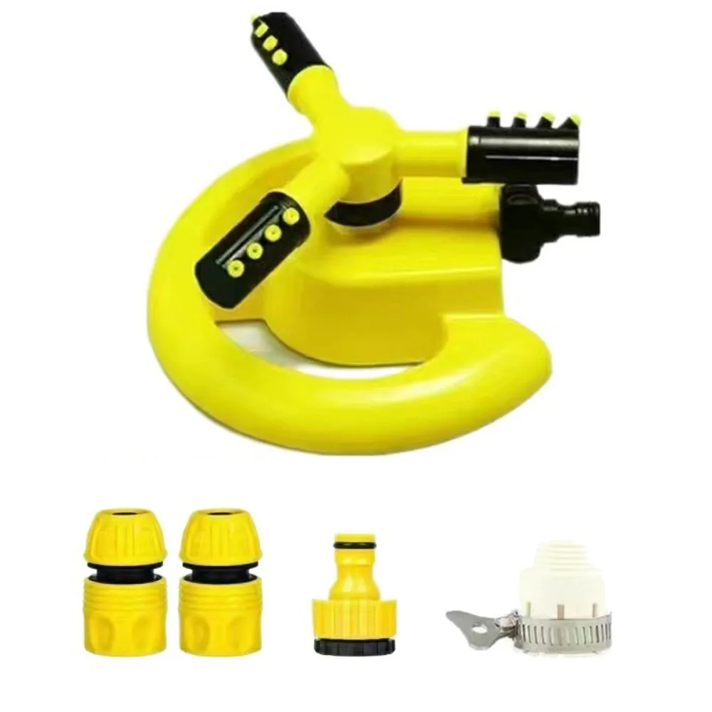 

360 Degree Rotating Automatic Lawn Sprinkler Leak-proof Even Water Distribution Garden Irrigation Nozzle 3 Arms