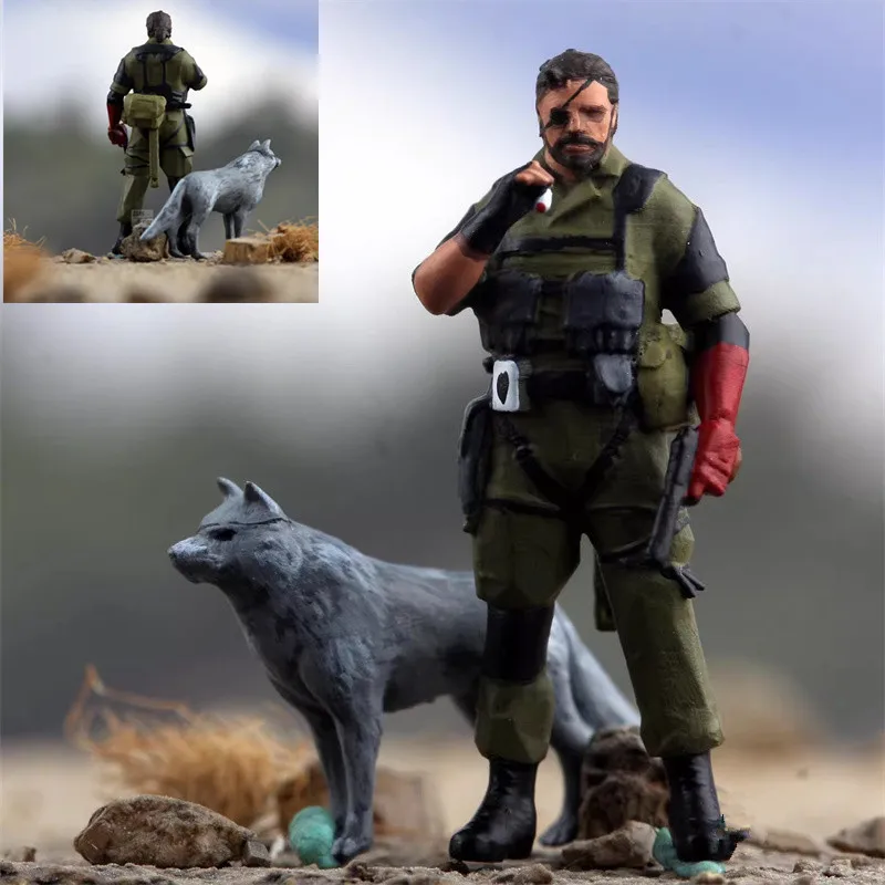 Модель 1:72, напечатанная на 3D-принтере, окрашенная, 1 шт. Фигурка Змеи-Дяди с солдатами-волками, аксессуар для DIY-сцен, коллекционная модель для демонстрации, для фанатов