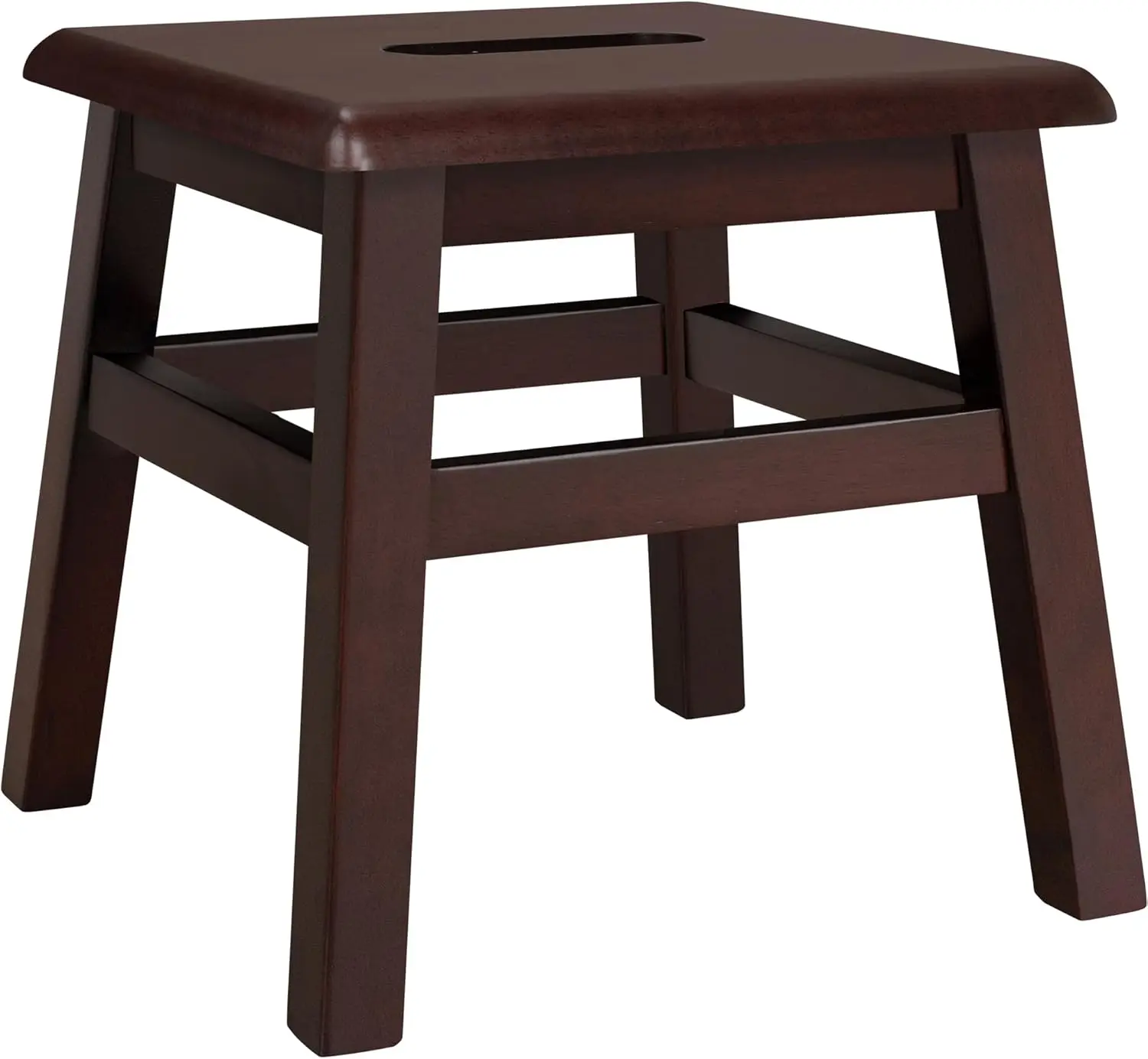 

Табурет из твердой древесины для взрослых и детей, высота 12,25 дюйма, отделка эспрессо