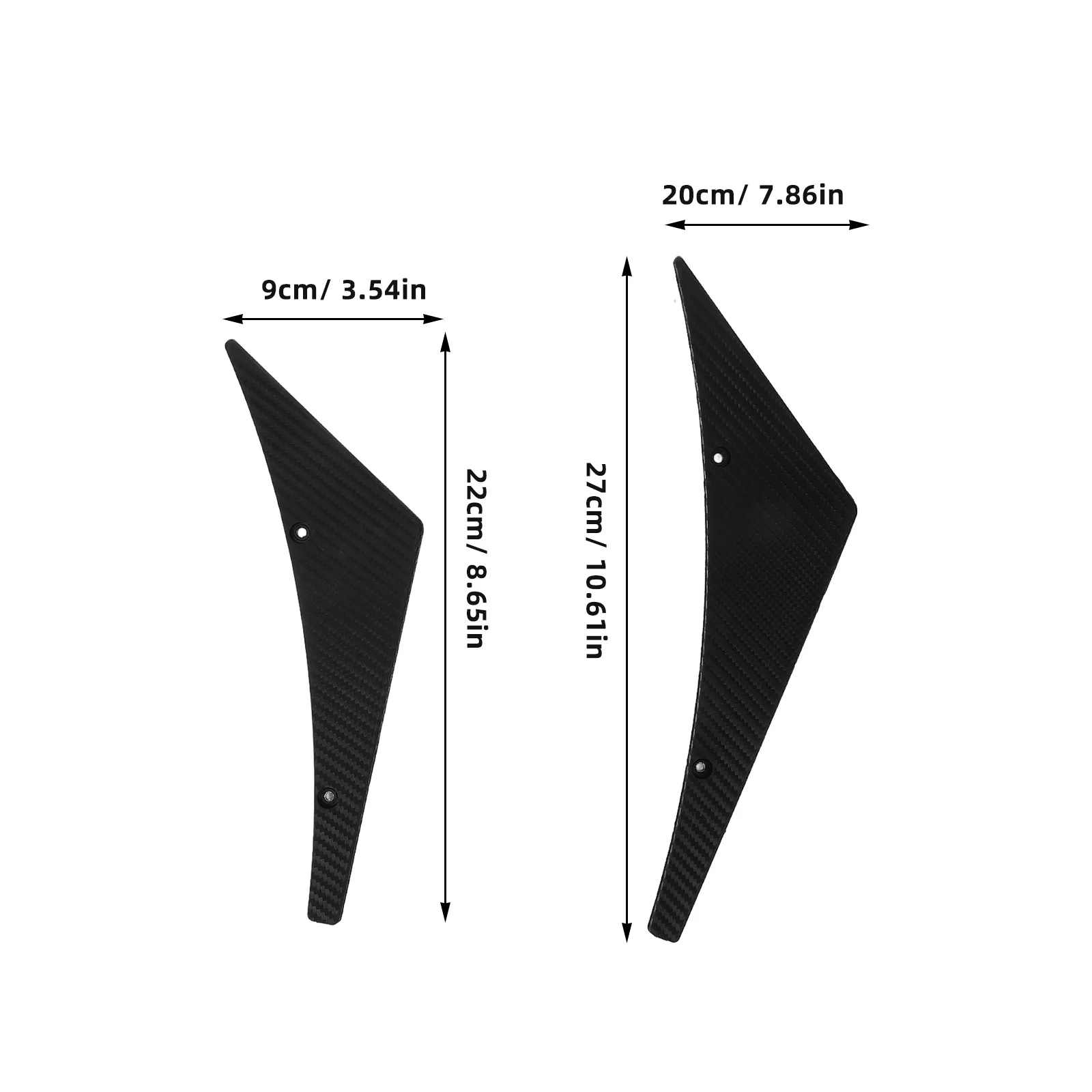 

4pcs Carbon Fiber Car Spoiler Canards Front Fins Universal Auto Lip Splitter Racing Style Durable Lightweight Cool Accessories