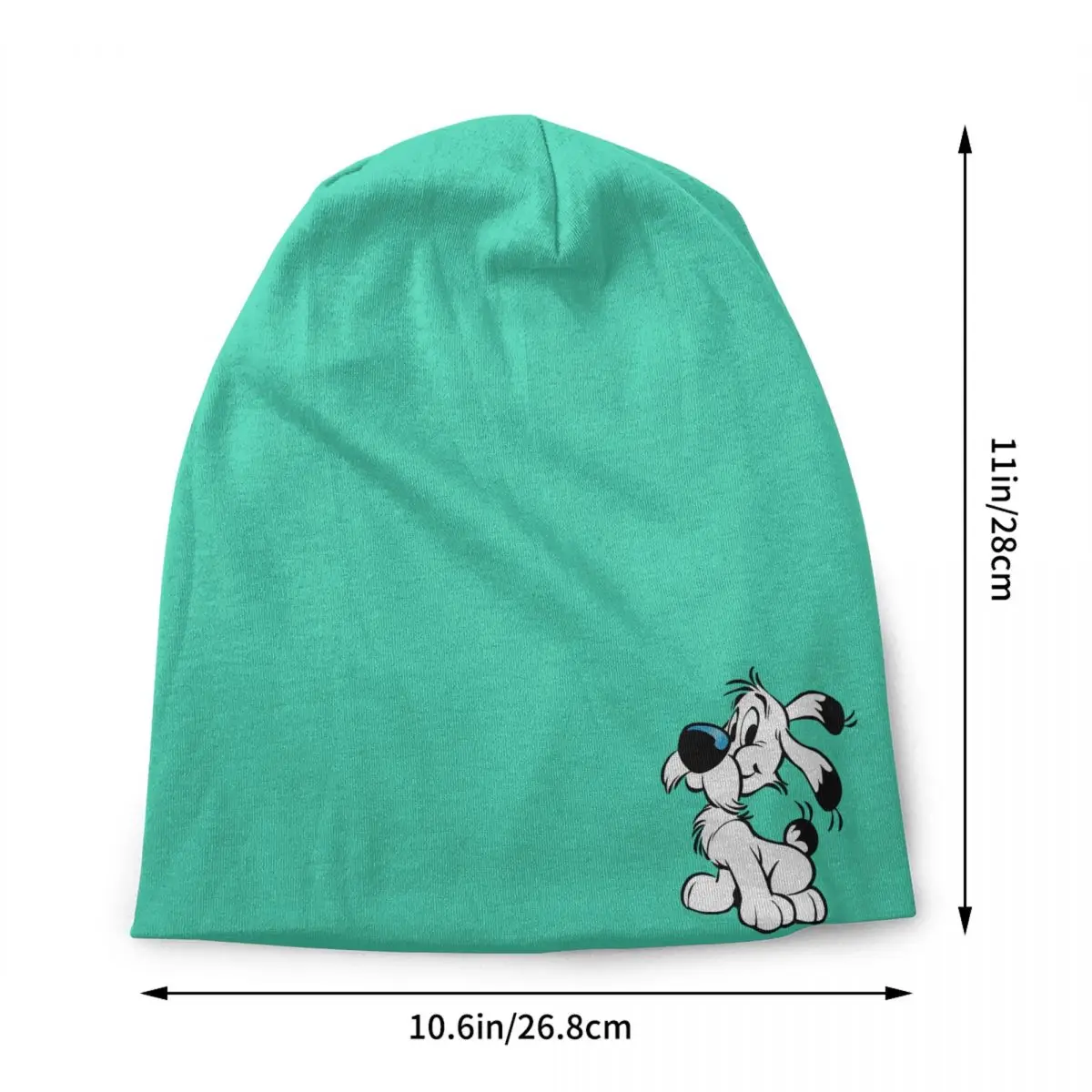 Custom Asterix And Obelix Dogmatix Skullies Beanies Caps Unisex Knit Hat  Adult Cartoon Dog Idefix Bonnet Hats Outdoor Ski Cap