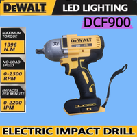 DEWALT DCF900LED LGHTING 1/2 inch impact wrench brushless cordless high torque, 20V battery, 0-2200 IPM, 0-2300 RPM, 1936. Nm,