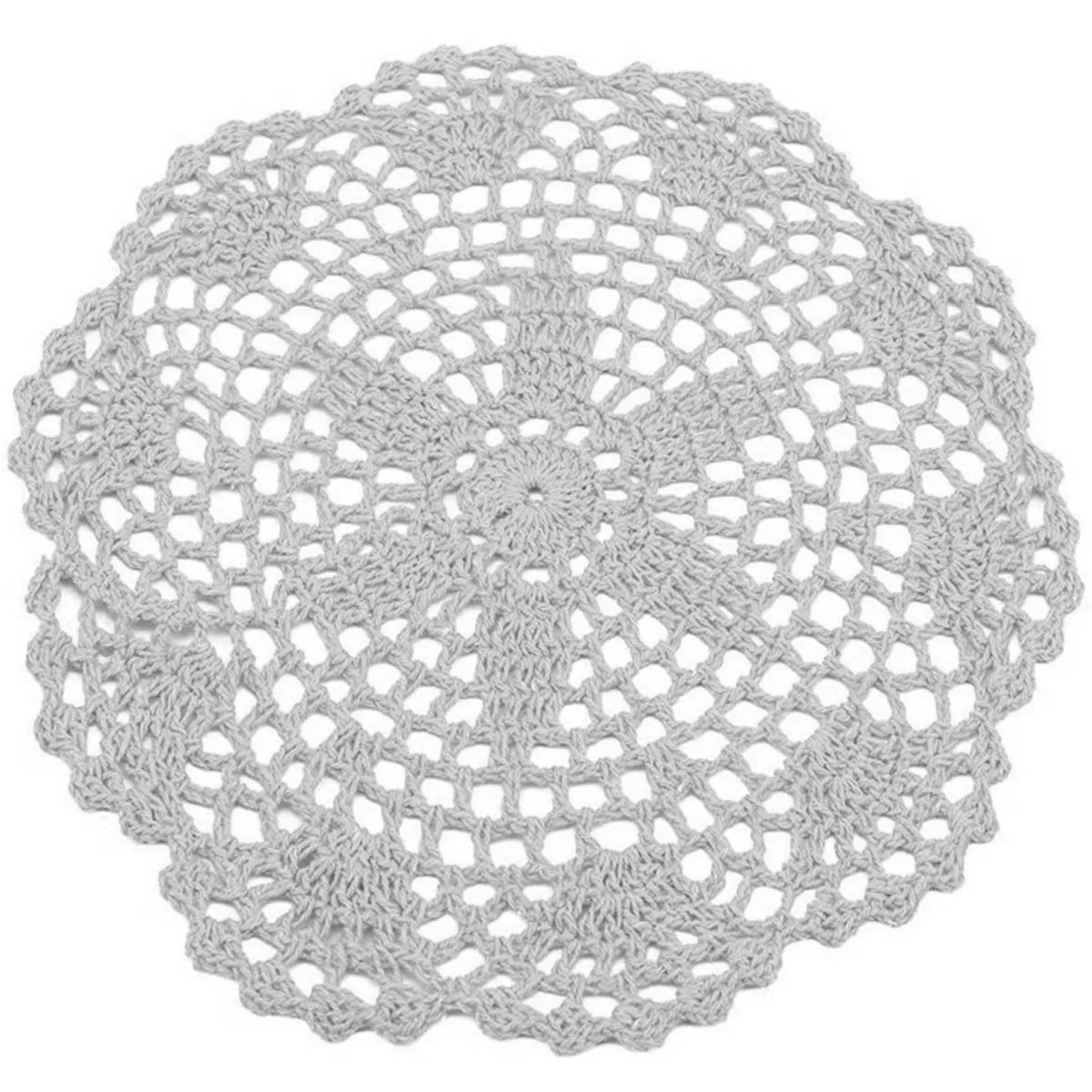 Bomhcs Gebreide Kant Doilies Set Handgemaakte Gehaakte Koffie Cup Matten Sappige Planten Decor Matten 4 Stuks