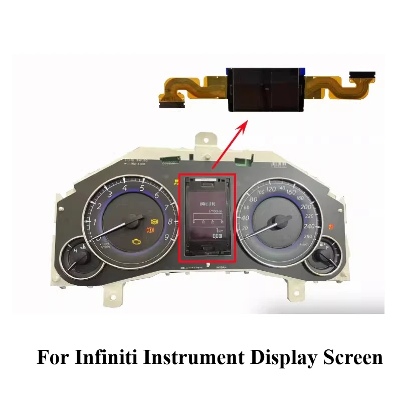 

For Infiniti G37 FX35 QX70 Instrument Display Screen The Instrument Screen Is Missing Words and Does Not Display Hyphens