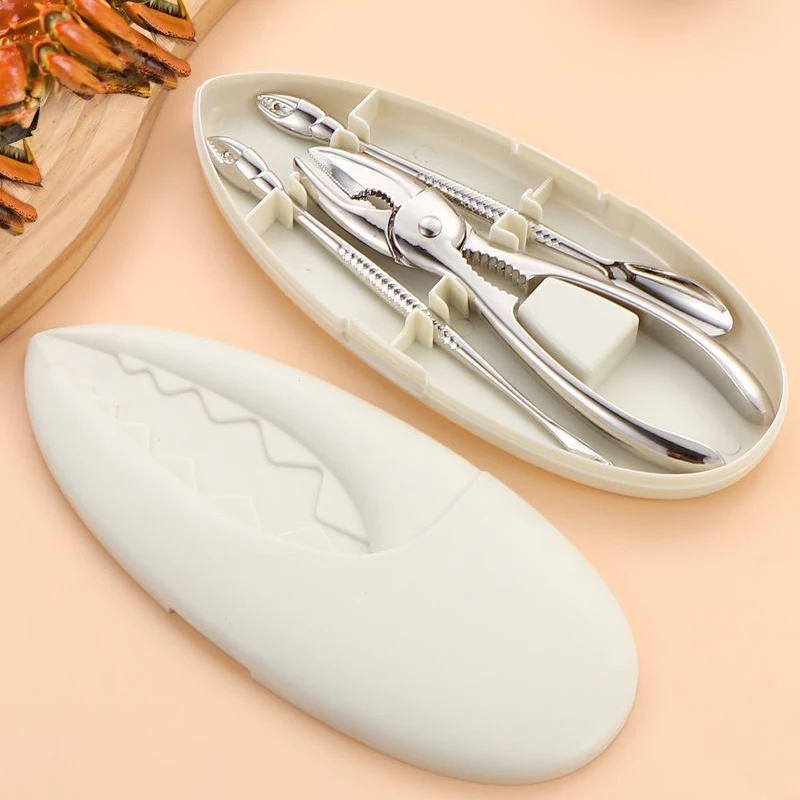 Seafood Tools Sets with Storage Box, Lobster / Crab Cracker & Picks Set - Kitchen Tools