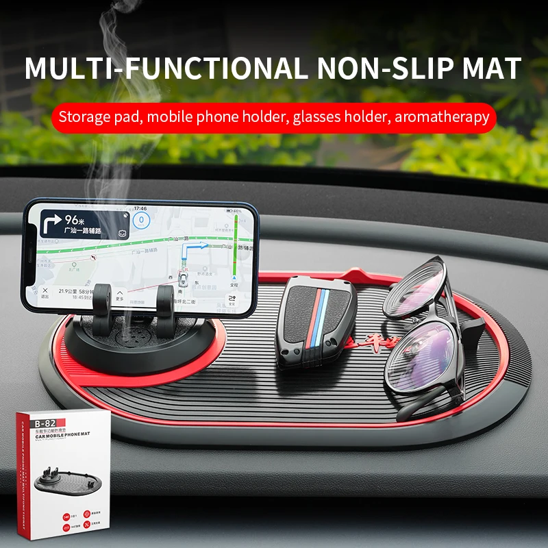 Auto-Handyhalterung für Navigationssysteme Multifunktionale Antirutschmatte für Armaturenbrett Kreative Autohalterung