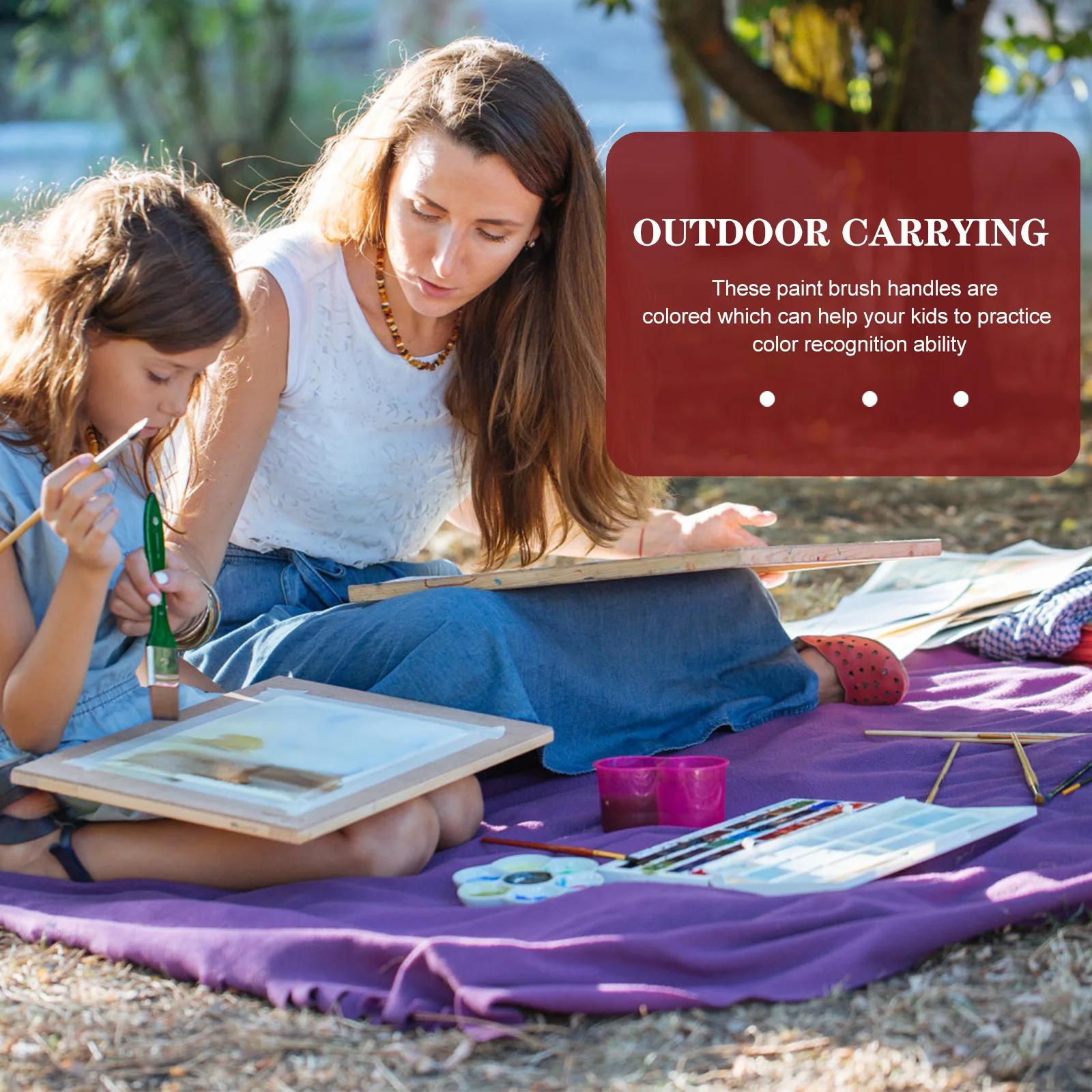 

20Pcs Oil Paint Brush Set Durable Plastic Handle Paint Brushes for Kids Acrylic Watercolor Craft Painting Tools