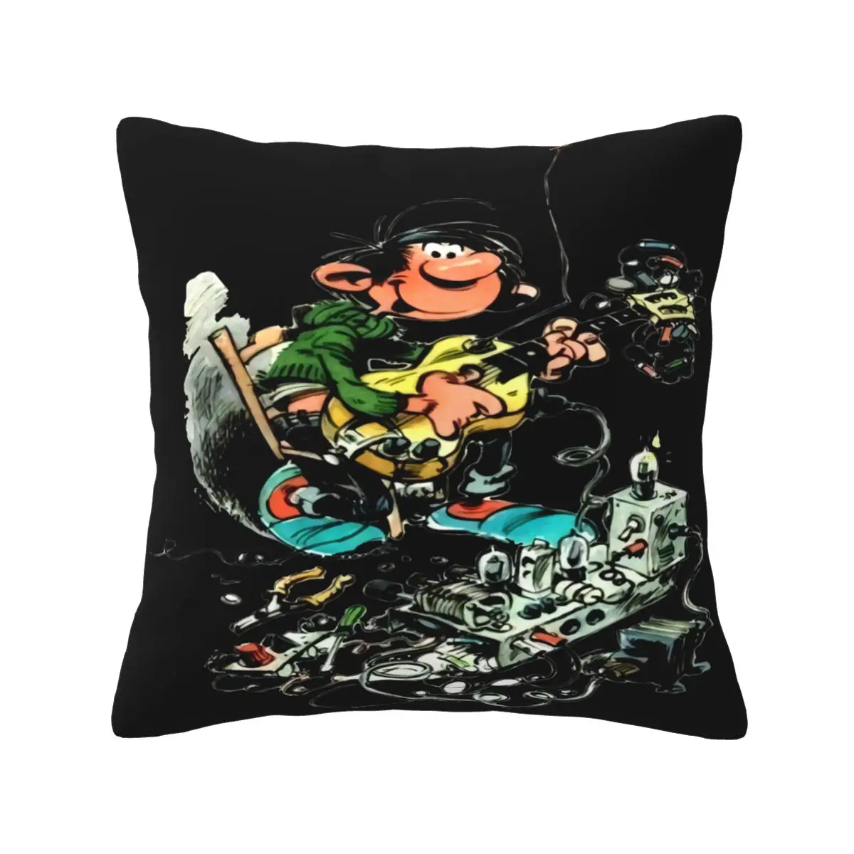 Gaston Lagaffe Bd Qualite Cushion Pillow Cover Car Living Room Cushion Cover Bed Decorative Pillow Customizable