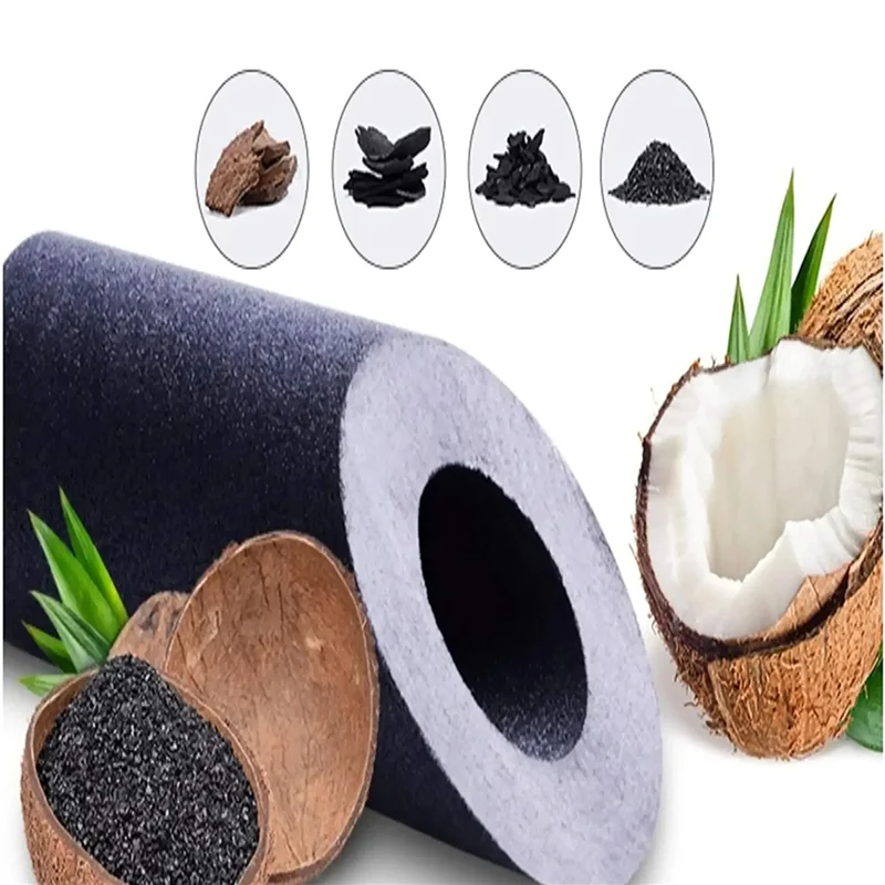

N04R 12Pcs Carbon Water Filter 10-Inch Standard Whole House Carbon Wrap Sediment And Taste & Odor Replacement Filter
