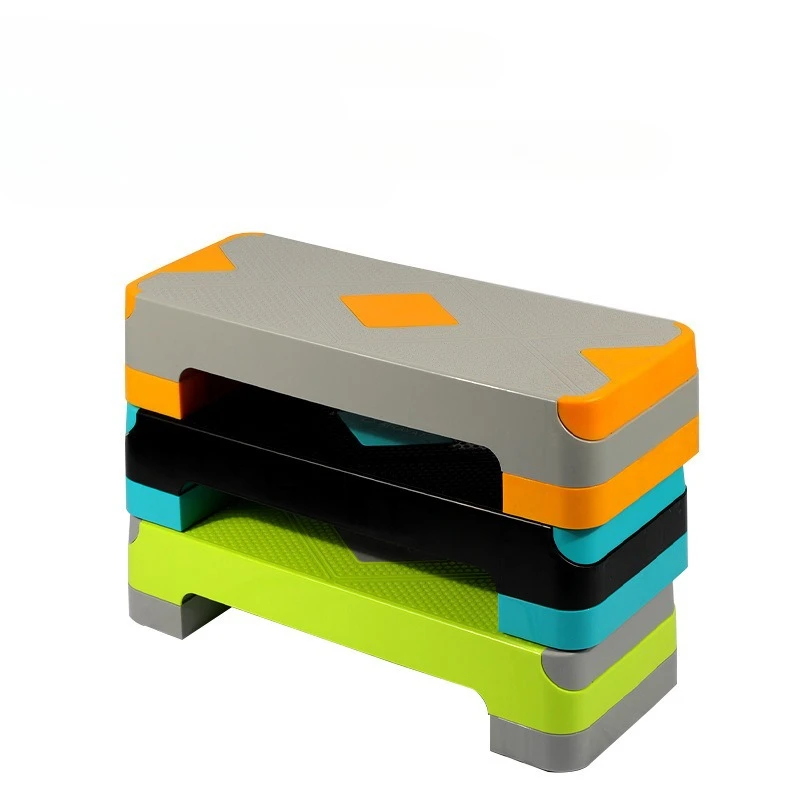 2026 New Home-Use Orange-Gray Adjustable Fitness Step Platform—High-Value Aerobic Step Platform Stool for Efficient Workouts