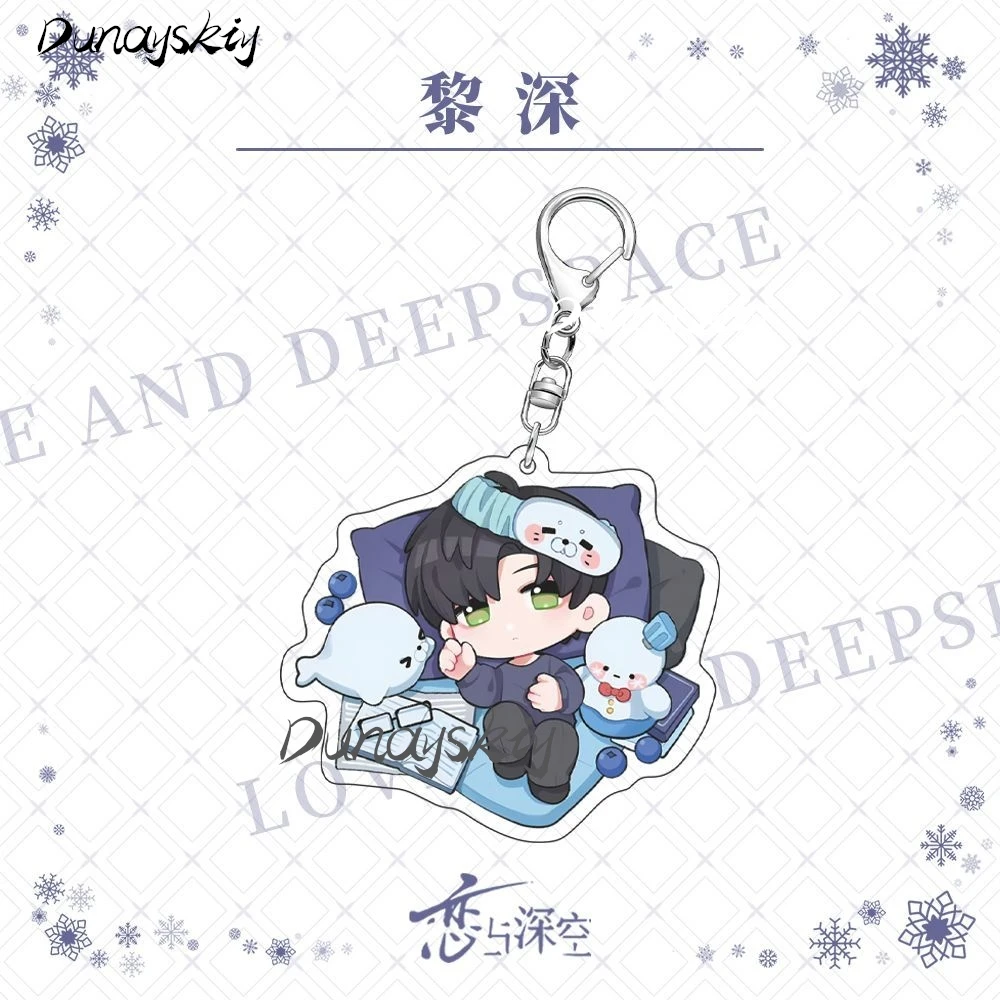 Love and Deepspace Rafayel Xavier Zayne Sylus Cosplay Costume Set Acrylic Keychain Bag Accessories Pendant Games Costumized Item