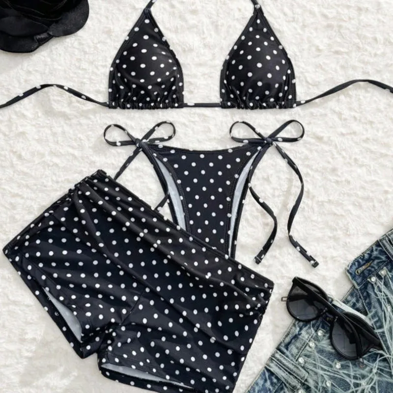 Dot Sexy 3Pcs Bikinis Set Female Swimsuit Women Three-Piece Swimwear Beach Swim Wear Bathing Suits Brazilian Bikini Pool Bather - Image 5