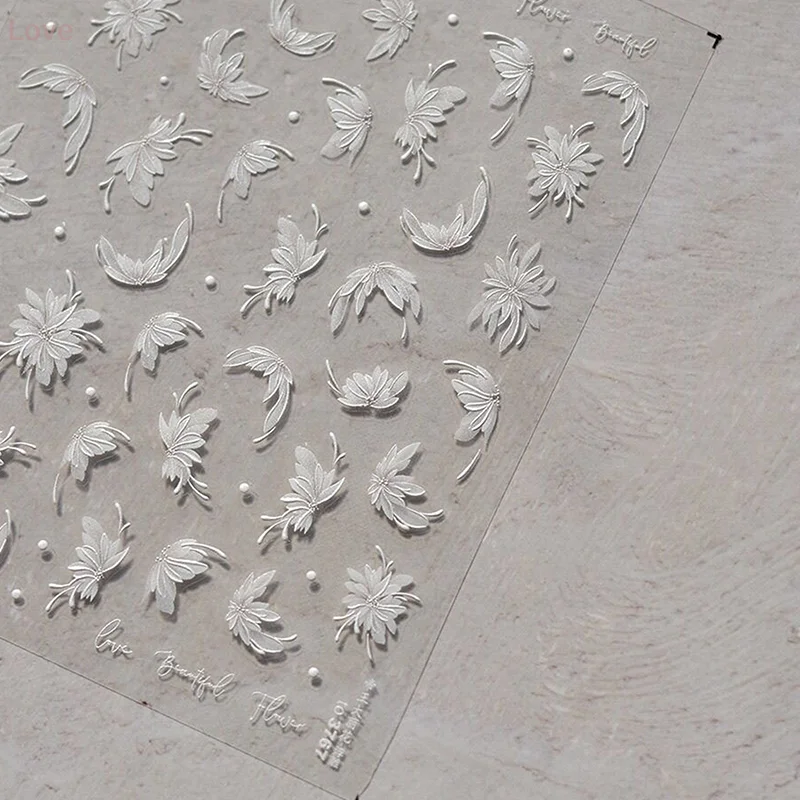 [L&P] ملصق أظافر على شكل داليا داينتي مجسم لتخفيف الأظافر ملصق لاصق لتزيين الأظافر بنفسك