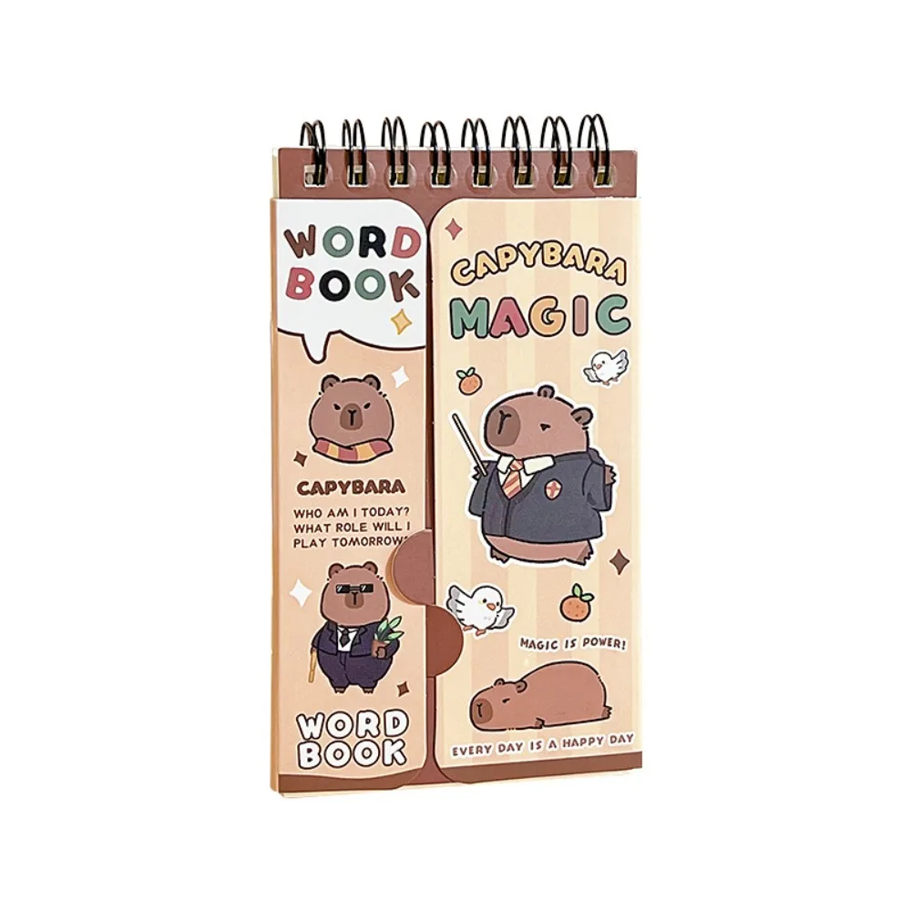 Multifunction Mini Planner Notebook Stationery Cartoon Cartoon Capybara Notepads Portable Cute Kawaii Capybara Notebook