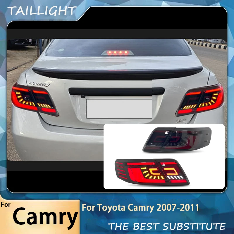 LED Back Lights for Toyota Camry 2007 2008 2009 2010-2011 Aurion Xv40 USA Version Tail Lamps Assembly DRL Start up Animation