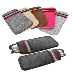 New Fashion Felt Sunglasses Storage Bags For Men Women Colorful Eyeglasses Box Soft Glasses Bag Accessoires