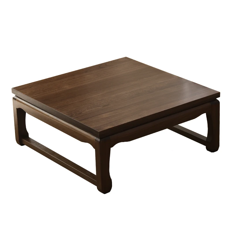 Japanese Low Table, Solid Wood Tatami Desk, Home Zen Coffee Stand, Bay Window Tea Table, Multi-Purpose Wooden Table - Image 6