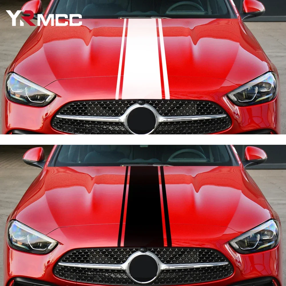 Car Hood Bonnet Engine Cover Decals Stickers Auto Styling Vinyl DIY Decals 3 Colors for Auto Tuning Decoration Accessories