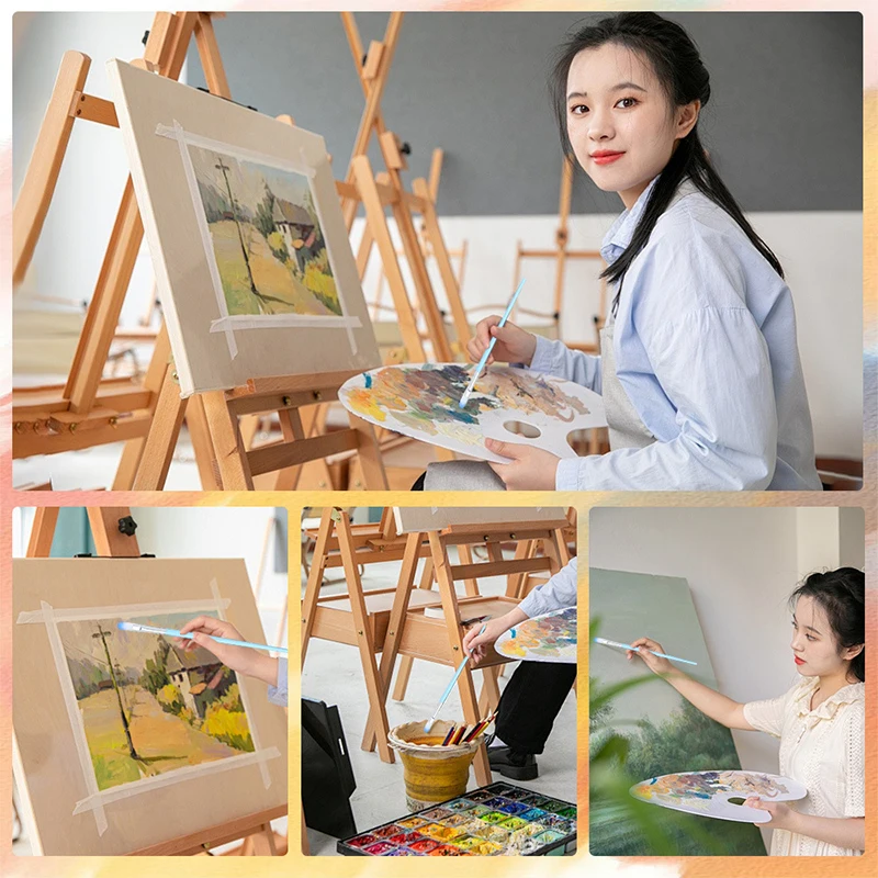 1Set Macaron Color Paint Art Pen Painting Art Supplies Hook Line Handicrafts Multifunctional Brush Artist Hook Line Pens