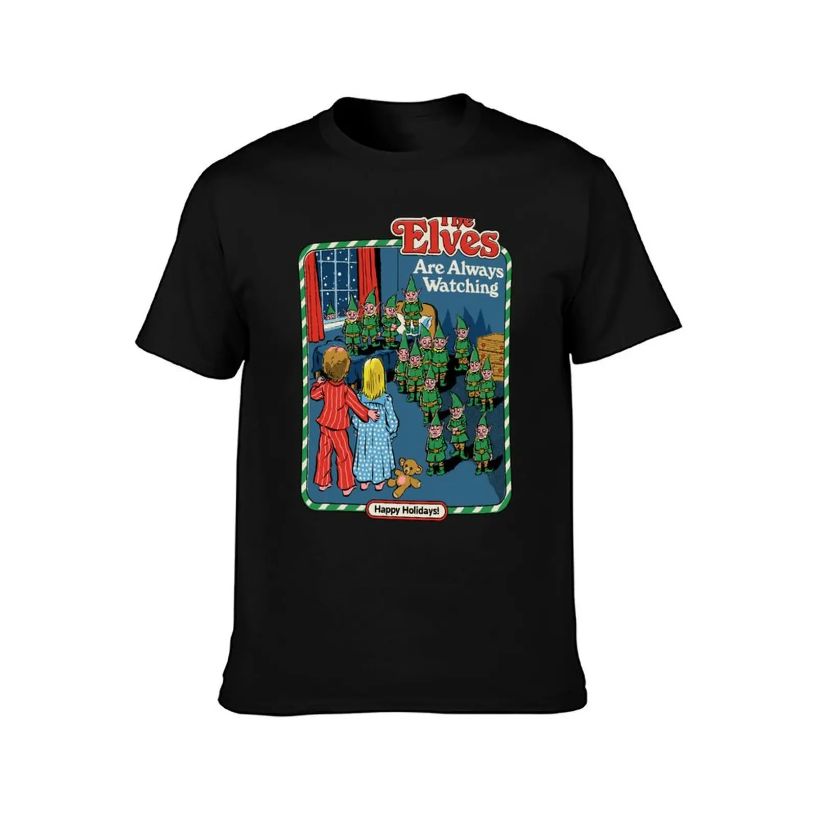 The Elves Are Always Watching T-Shirt Classic Basic Casual T-Shirt