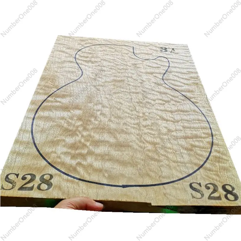 

Корпус электрогитары из цельного клена, водная рябь, 50038025 мм, материал для изготовления гитары