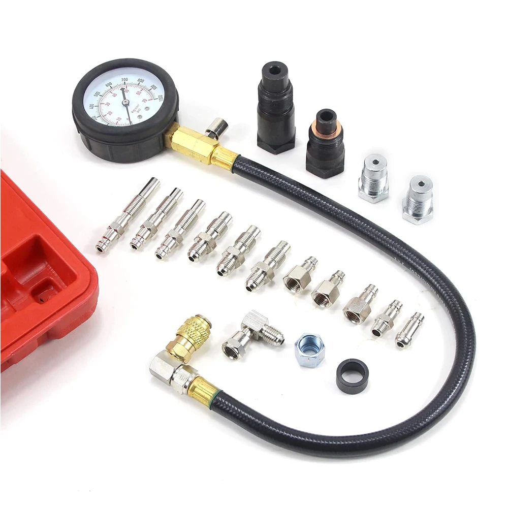 TU-15A Diesel Engine Compression Tester Tool Kit Cylinder Pressure Gauge 0~1000PSI