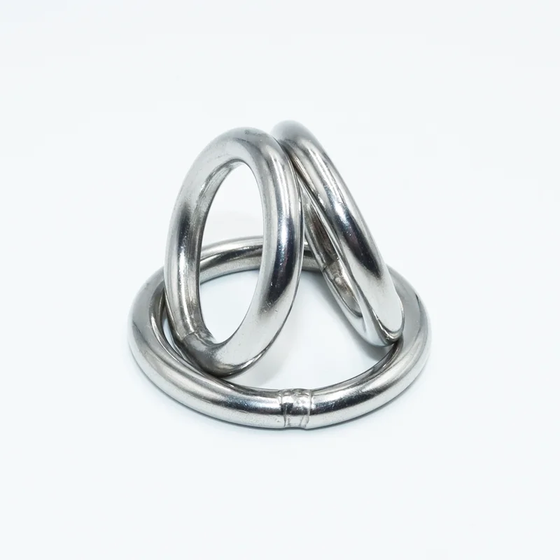 304 Edelstahl Kreisring m3 m4 m5 M6-M12 massiv geschweißter O-Kreis Rost ring Haustier Zugring Fischernetz Zugring Hänge ring – Detail 4