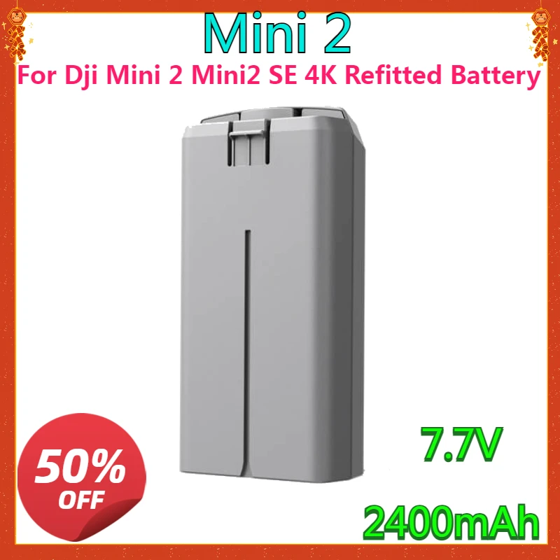 

New High Quality Replaceable Battery 2400mah for Dji Mini 2 Mini2 SE 4K Refitted Battery Replacement Drone Intelligent Flight