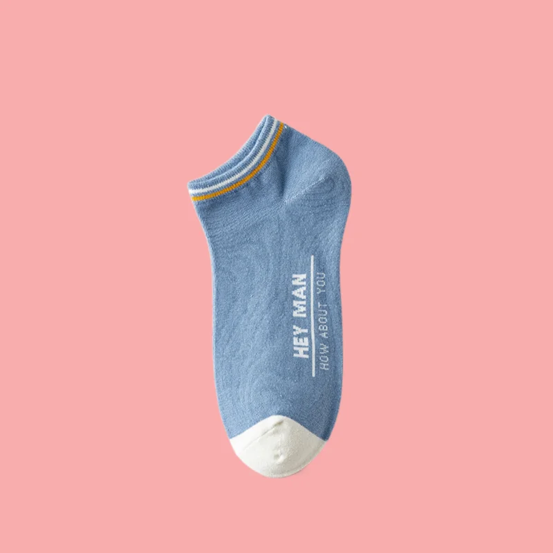 Chaussettes Courtes en Coton Peigné Fin pour Homme, Bas de dehors, Bateau, Peu Profondes, Printemps et Automne, Été, 3/5/10 Paires