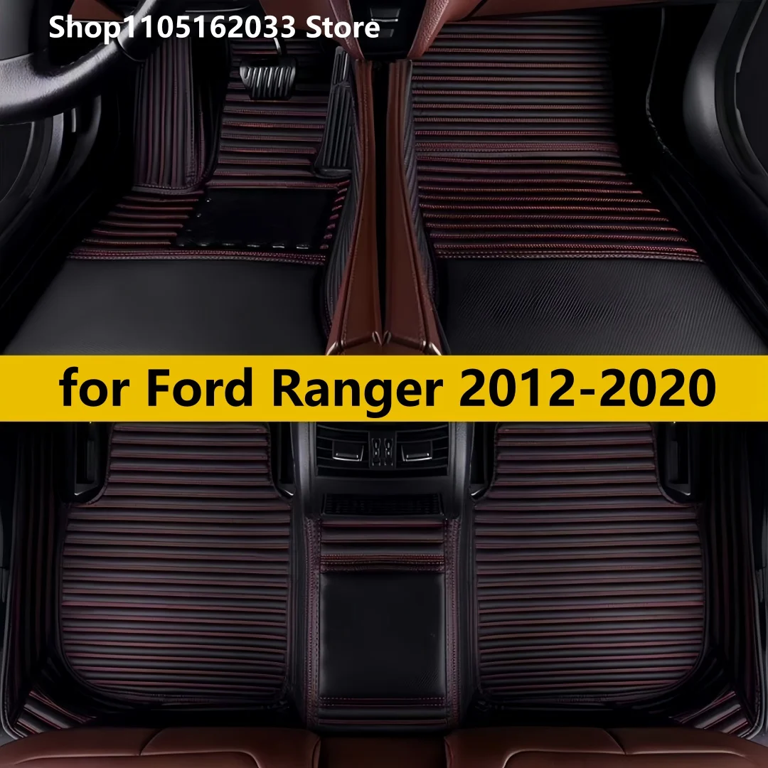 

Кожаные автомобильные коврики для Ford Ranger 2020 2019 2018 2017 2016 2015 2014 2013 2012 автомобильные аксессуары автомобильный ковер