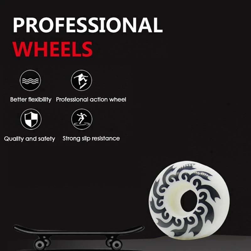 

1Pcs 52Mm Pattern Skatboard Wheel High Hardness PU Wheel Double Rocker Perfusion Wheel For Skateboard Accessories