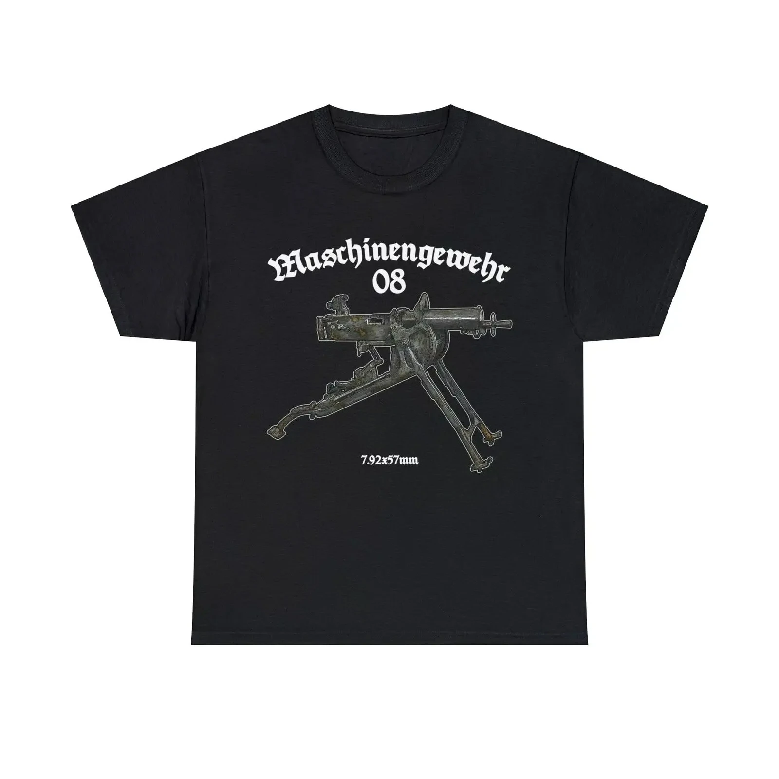 Maschinengewehr 08 MG08 Heavy Machine Gun T-Shirt 100% Cotton O-Neck Short Sleeve Summer Casual Mens T-shirt