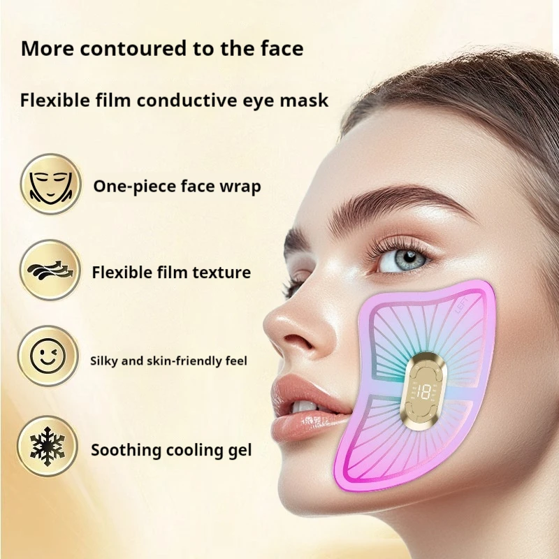 مدلك الوجه، محفز العضلات الكهربائي، أداة تجميل لرفع الوجه والعناية بالبشرة