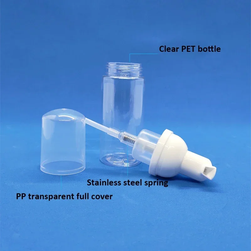 50 Stuks 60Ml/30Ml Schuimdispenser Fles Plastic Navulbare Mini-Schuimende Schuimfles Met Zeepdispenser Pompflessen-Voor Op Reis