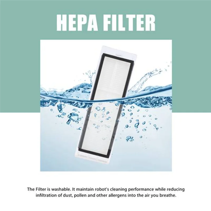 EAS-cepillo lateral principal, paños de fregona, filtro Hepa, como se muestra, accesorios para aspiradoras Xiaomi S10 +/S10 Plus/B105, Robot aspirador