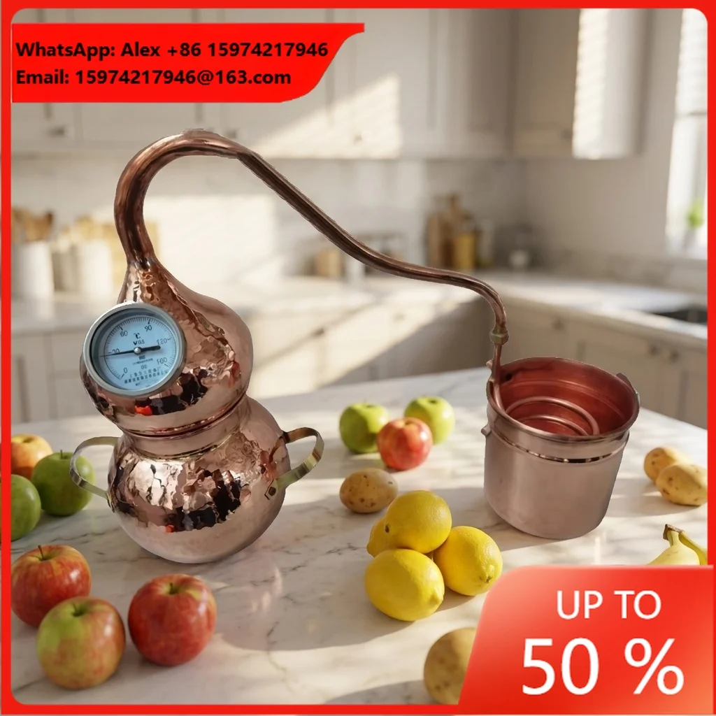 DYE 2L 5L 10L Mini Copper Distilling Kit For Home User