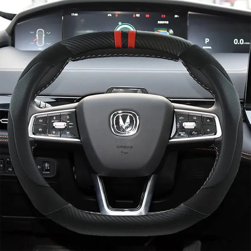 

For Changan UNI-V UNIV 2021 2022 2023 2024 Fur steering wheel used for automotive anti slip decoration interior accessories