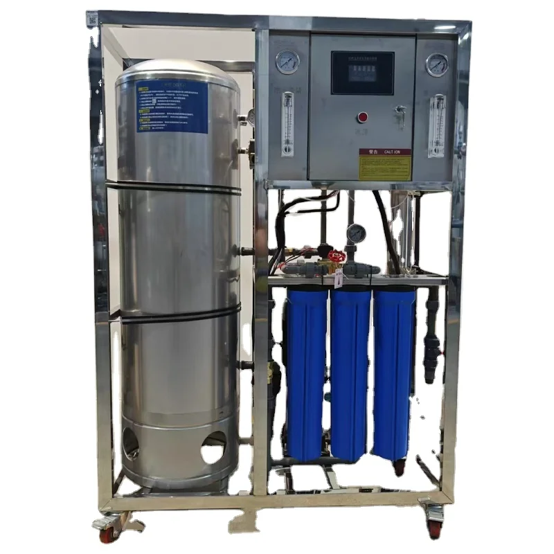 Simple Version Industrial Commercial Water Purifier High Flow Reverse Osmosis RO Plant Water Filter System 220v Steel Water