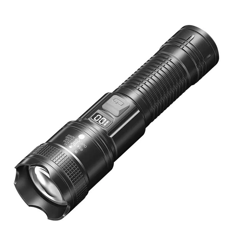 

3PCS LED Flashlight Rechargeable High Power Emergency Camping Telescopic Multifunctional Reverse Charge Lantern