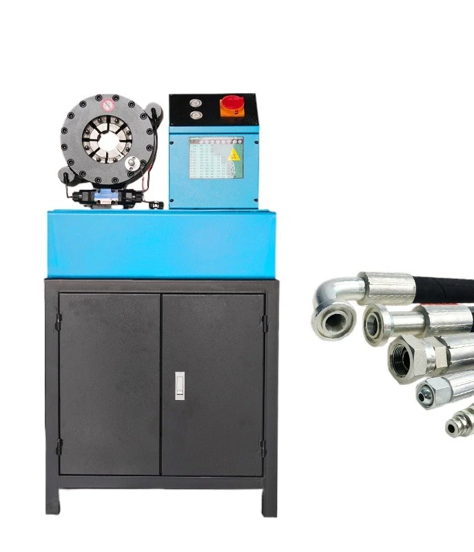 High pressure pipe joint copper buckle riveting machine steel wire copper pipe shrinking machine lock pipe shrinking machine