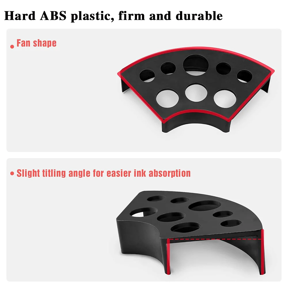8 отверстий, держатель для чернил для татуировки, подставка, контейнер для пигмента, товары для макияжа, инструмент для татуировки, контейнер для пигментных чернил, аксессуары для татуировок