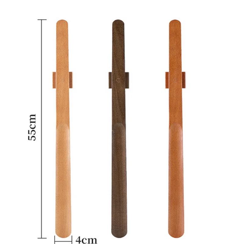55 سنتيمتر لبيسة الحذاء المغناطيسية الخشبية مع مقبض طويل سهلة الارتداء تساعد على الأحذية لكبار السن الحوامل-ملعقة حذاء طويلة دعم القرن