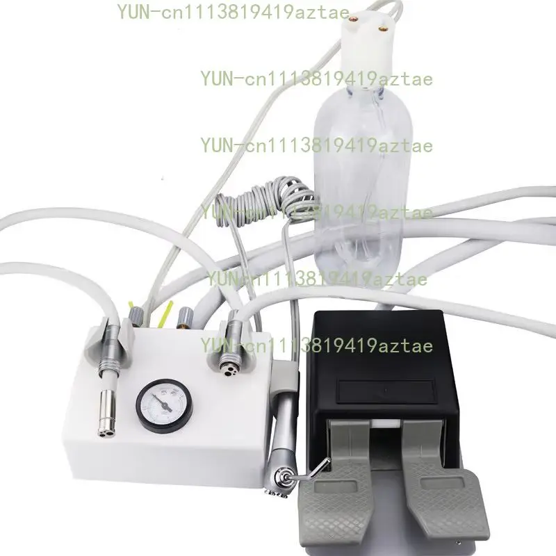 Portable Metal Turbine Unit 3 Way Syringe 2/4 Hole Optional for 2 Piece Handpiece Tubing Lab Equipment