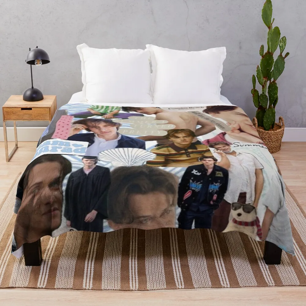 

Conrad Collage from TSITP Throw Blanket Plaid Picnic Sofa Blankets