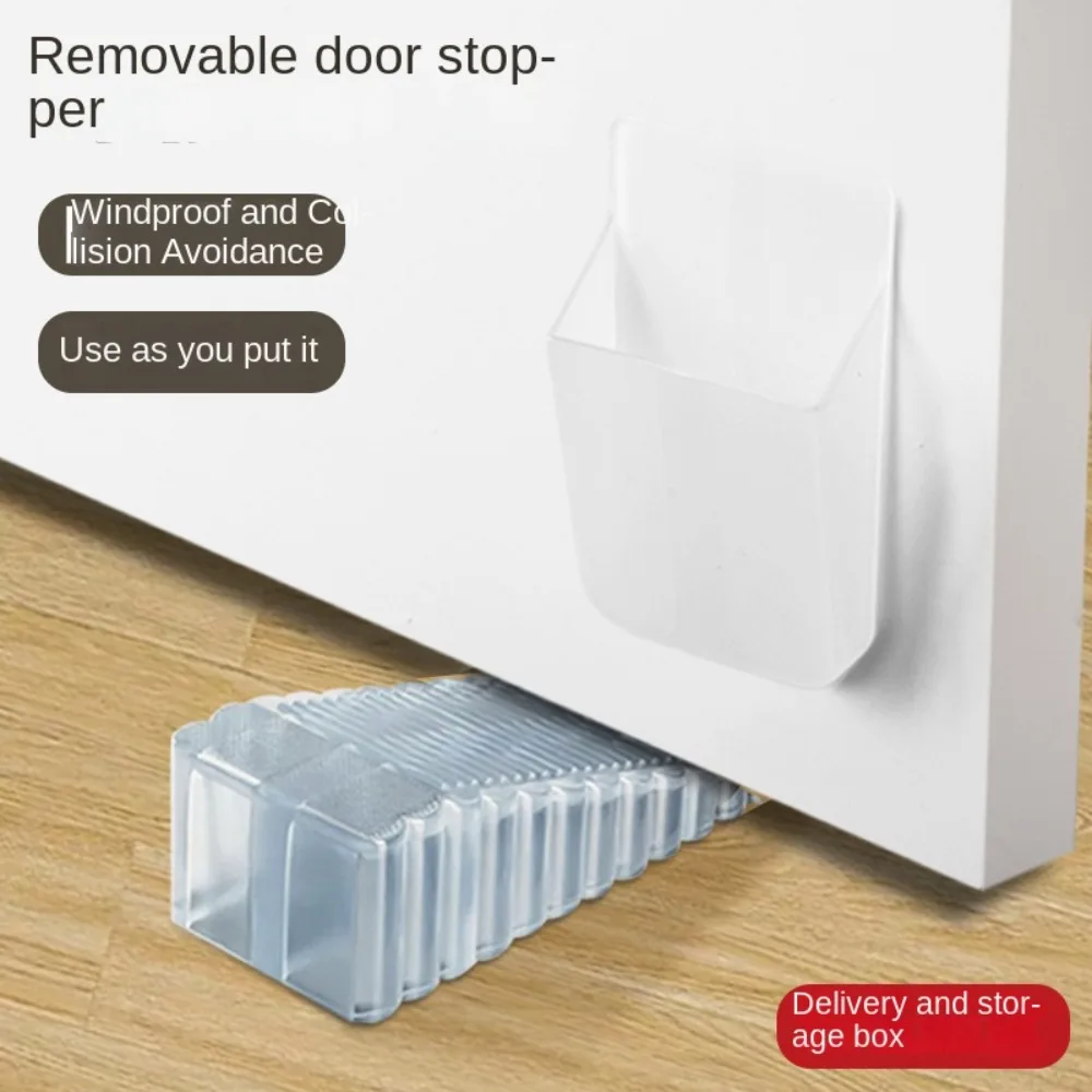 

Новая силиконовая дверная пробка для снижения шума с ящиком для хранения, дверное блокирующее устройство, дверной ограничитель для защиты от столкновений, дверной ограничитель