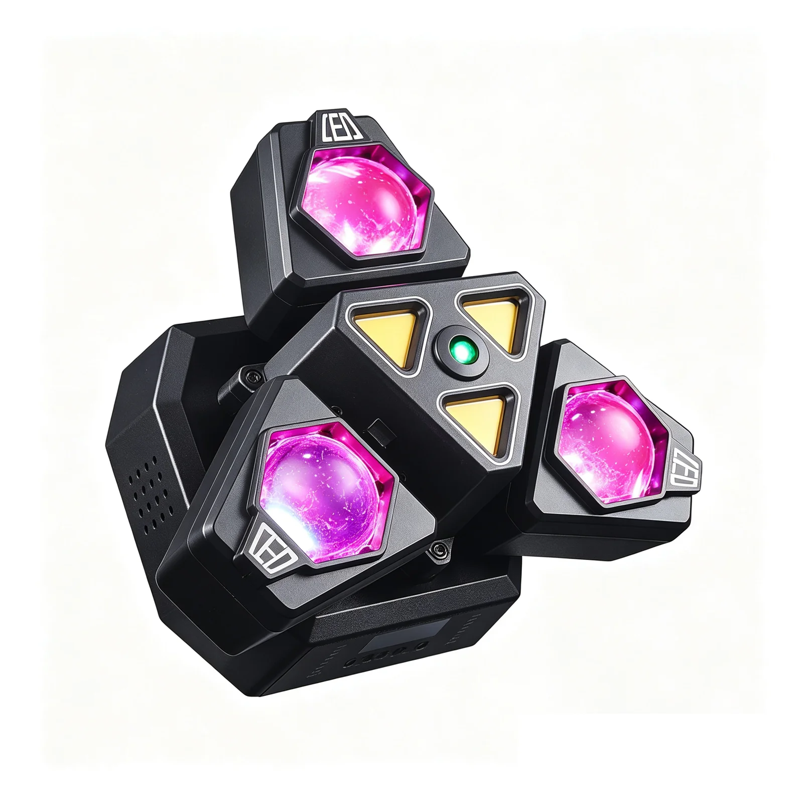 50W 3 Arms Moving Head Stage Light 4in1 RGBW Magic Ball Golden Strobe Green Laser DMX Effect Light For DJ KTV Disco Wedding Home