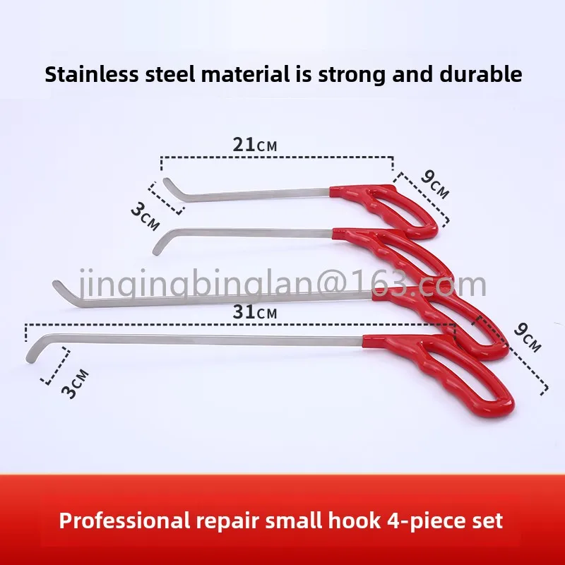 Flat hook top hook flat shovel tool for hail pit repair