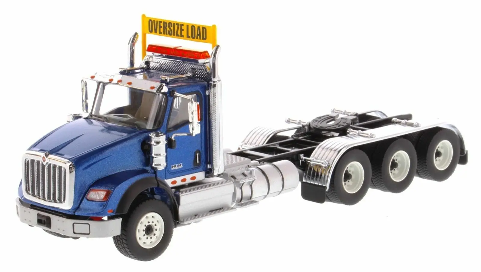 

INTERNATIONAL HX620 DAY CAB TRIDEM TRACTOR BLUE 1:50 BY DIECAST MASTERS 71010 Gift Model