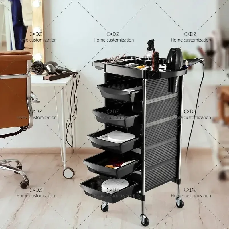 New 5 Layer Drawer Cart for Salon Home Hairdressing Barber Shop Storage Tool Trolley Factory Direct Sales